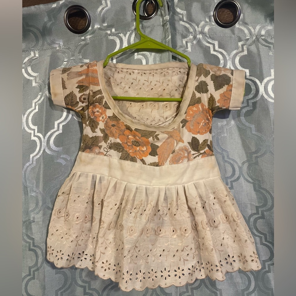 Vintage Handmade Clothespin Bag Dress Design Laundry